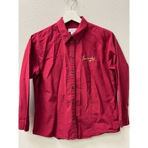 Cutter & Buck Florida State Seminoles‎ Burgundy Checkered Button Down Shirt M